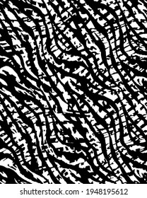 Fondo aislado de rayas de cebra sin soldadura de mano de dibujo sin soldadura patrón vectorial sin soldadura