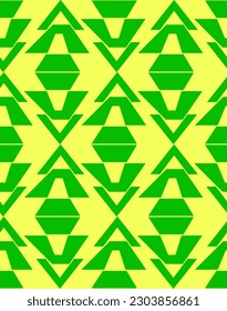 Abstract Hand Drawing Simple Ethnic African Bohemian Geometric Tile Shapes Seamless Retro Vector Pattern Isolated Background  