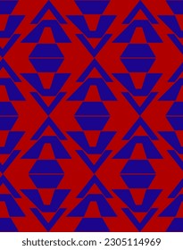 Abstraktes Handzeichnen einfacher, ethnisch afrikanischer, geometrischer Formen nahtloser Retro-Vektormuster isolierter Hintergrund  