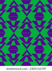 Abstract Hand Drawing Simple Ethnic African Bohemian Geometric Tile Shapes Seamless Retro Vector Pattern Isolated Background  