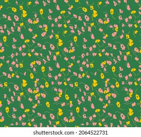 Fondo aislado del patrón de vectores sin soldadura de las flores del muelle de dibujo manual