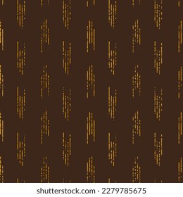 Abstract Hand Drawing Two Colors Scratched Old Grunge Stripes Lines Seamless Vector Pattern Isolated Background