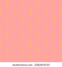Abstract Hand Drawing Two Colors Scratched Old Grunge Stripes Lines Seamless Vector Pattern Isolated Background