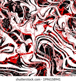 Resumen Dibujo mano Wavy Galaxy Space Stars Marble Seamless Vector Patrón aislado fondo  