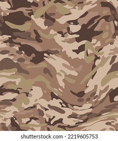 Abstracto Dibujo Mano Ondulación Liquido Distorsión Formas De Camuflaje Geométrico Sin Marea Patrón Vector Aislado Fondo