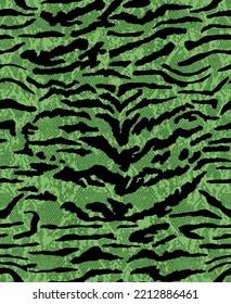 Resumen de la mano Dibujar tiras de tigre de cebra patrón vectorial sin sellar con fondo de piel de reptil de serpiente 