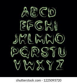Abstract Hand Drawn Alphabet Vector