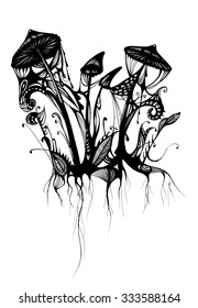 Abstract hand drawn art