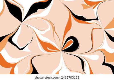 Abstract hand drawn artistic  pattern. Vector Illustration.