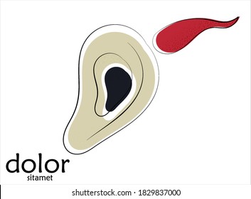 Resumen del logo artístico vectorial de aguacate dibujado a mano aislado en blanco. Ilustración artística de línea con textura. Colores planos retro diseño ecológico de alimentos ecológicos naturales. Doodle vegetal orgánico sano.