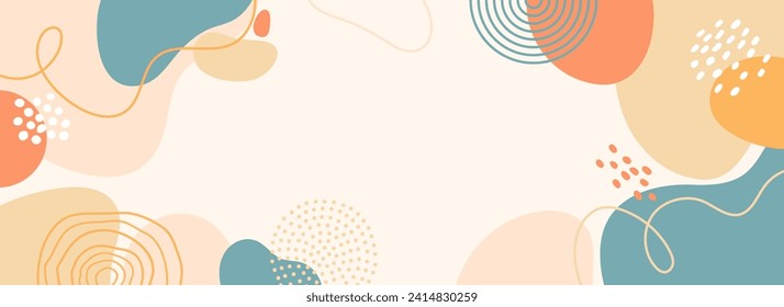 abstract  hand drawn background for design.Template banner and cover for social media ad, template special promo new arrival sale.