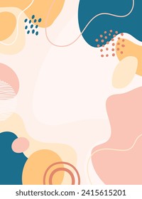 abstract hand drawn background for design.Template banner and cover for social media ad, template special promo new arrival sale.