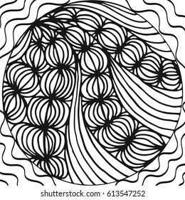 Abstract hand drawn background. Doodle pattern. Vector illustration