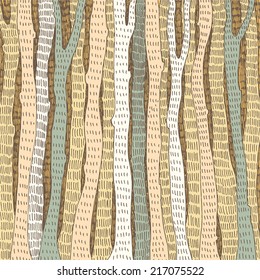 Fondo dibujado a mano abstracto con bosque