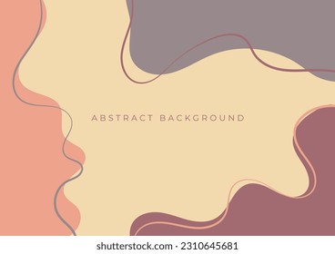 fondo dibujado a mano abstracto con onda de línea