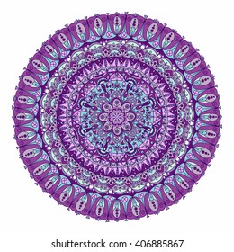 Abstract hand drawn background with mandala. Round ornament pattern. Ornamental mandala.
