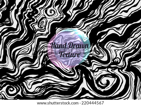 Abstract hand drawn background with ominous wavy lines