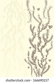 abstract hand drawn background with space for text