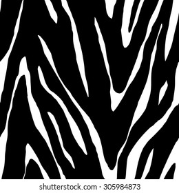 Abstract hand drawn background. Vector animal zebra skin. Seamless pattern.