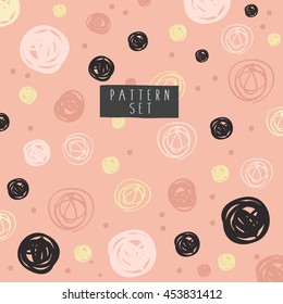 Abstract Hand Drawn Background : Vector Illustration