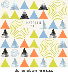 Abstract Hand Drawn Background : Vector Illustration