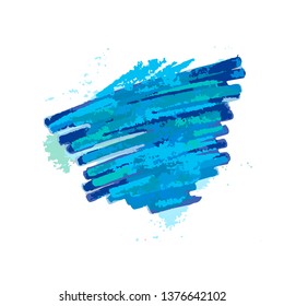 Abstract hand drawn blue background for logo, banner, web page, gift card, flyer.  Vector illustration