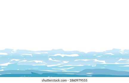 Ocean Surface Sea Vector Illustration Water Stock Vector (Royalty Free ...