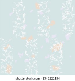 Abstract hand drawn brush soft style pattern