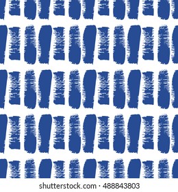 Abstract hand drawn brush stroke shapes seamless pattern texture .

