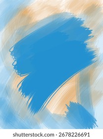 Abstrato mão desenhado pincel traçados colorido pastel artística aquarela fundo