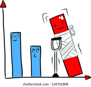 abstract hand drawn cartoon graph