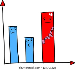 abstract hand drawn cartoon graph