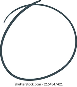 Abstract Hand Drawn Circle Concept Design Illustration 