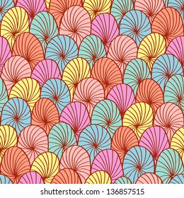 Abstract hand drawn circle seamless