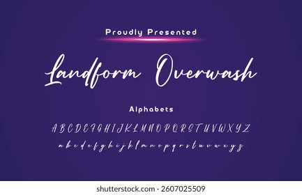 Abstract Hand drawn creative calligraphy vector logo  drawn calligraphic vector monoline font. Distress signature letters. Modern script calligraphy type. ABC typography Latin signature alp