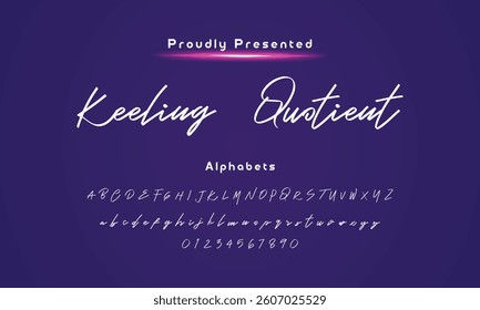 Abstract Hand drawn creative calligraphy vector logo  drawn calligraphic vector monoline font. Distress signature letters. Modern script calligraphy type. ABC typography Latin signature alp