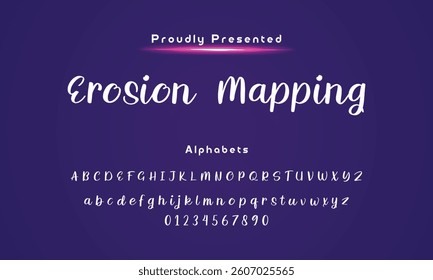 Abstract Hand drawn creative calligraphy vector logo  drawn calligraphic vector monoline font. Distress signature letters. Modern script calligraphy type. ABC typography Latin signature alp