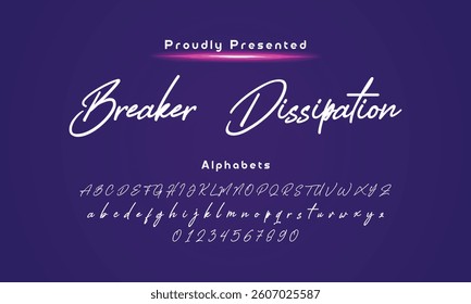 Abstract Hand drawn creative calligraphy vector logo  drawn calligraphic vector monoline font. Distress signature letters. Modern script calligraphy type. ABC typography Latin signature alp