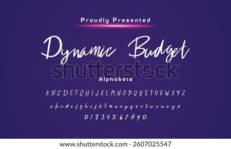Abstract Hand drawn creative calligraphy vector logo  drawn calligraphic vector monoline font. Distress signature letters. Modern script calligraphy type. ABC typography Latin signature alp