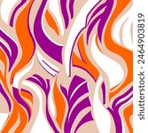 Abstract hand drawn decorative pattern. Vector Illustration.