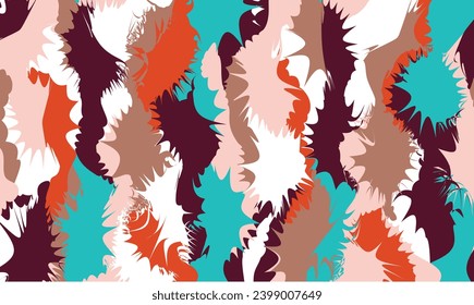 Abstract hand drawn decorative pattern. Vector Illustration.