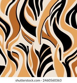 Abstractas patrón decorativo dibujado a mano. Ilustración vectorial.