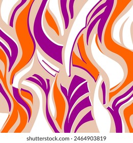 Abstract hand drawn decorative pattern. Vector Illustration.