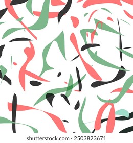 Abstract hand drawn decorative pattern. Vector Illustration.