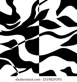 Abstract hand drawn decorative pattern. Vector Illustration.