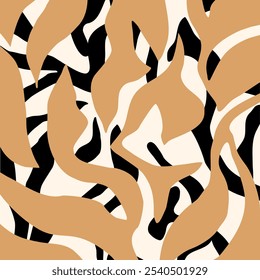 Abstract  hand drawn decorative pattern. Vector Illustration.