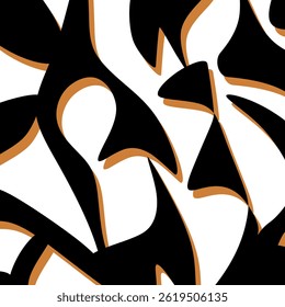 Abstract hand drawn decorative pattern. Vector Illustration.