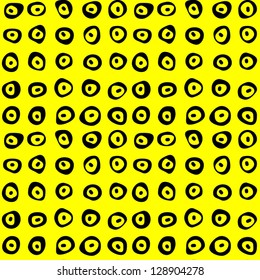 abstract hand drawn deformed circles