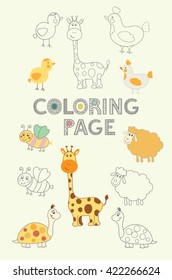 Abstract hand drawn doodle artwork in modern style for adult and children coloring page book, invitations, relaxing, hobby, vector.