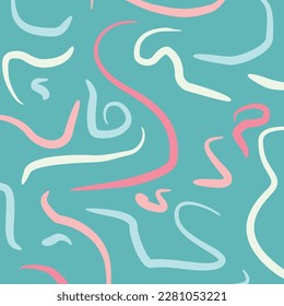 fondo de doodle dibujado a mano abstracto, patrón de arco transparente con formas interesantes. ilustración vectorial